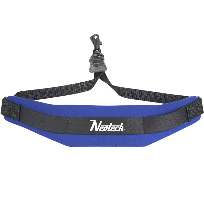 Neo Tech Neotech Saxophone Swivel Hook Neck Strap Soft Sax Padded for Alto Tenor Baritone Soprano â€“ (Regular, Royal Blue) - Made in USA - Image 1